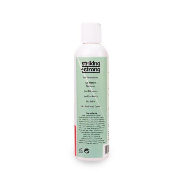 Might Micellar Shampoo | cleansing shampoo for curly hair by Striking + Strong | Label/Ingredients Side