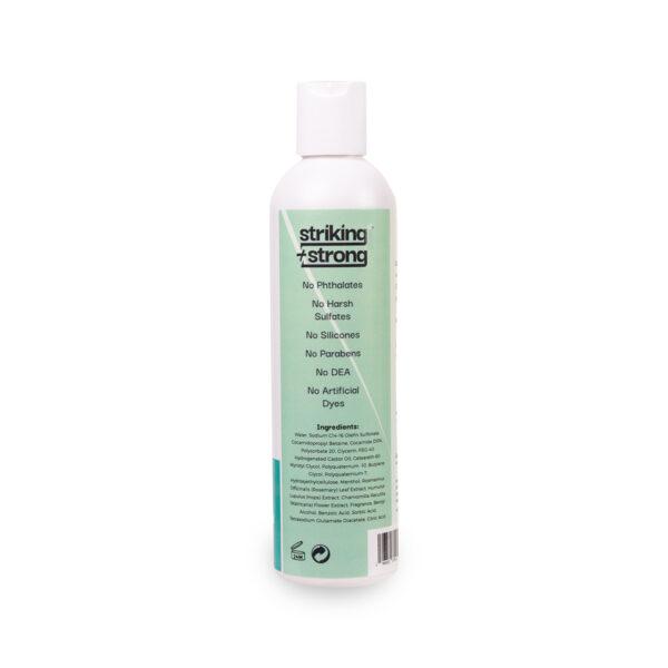 Step It Up Shampoo by Striking + Strong | Shampoo for Active Textured Hair (label: ingredients)