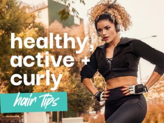 Tips for maintaing healthy curly hair while excercising